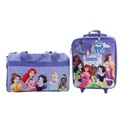 Disney Princess Castle & Princesses 3-Piece Youth Duffle Bag Travel Set With Pilot Case & Luggage Tag | Target