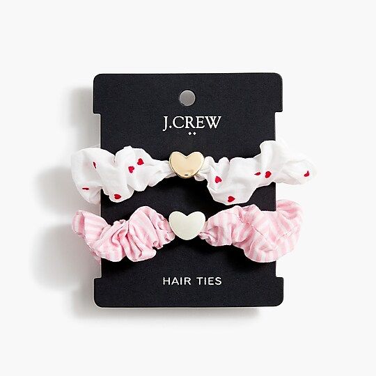 Heart hair scrunchies set | J.Crew Factory