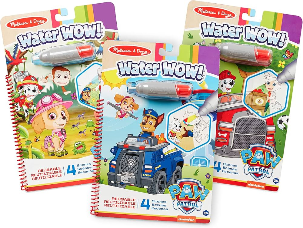 Melissa & Doug Water Wow! - Skye, Chase, Marshall Water Reveal Travel Activity Pads - 3-Pack Of P... | Amazon (US)
