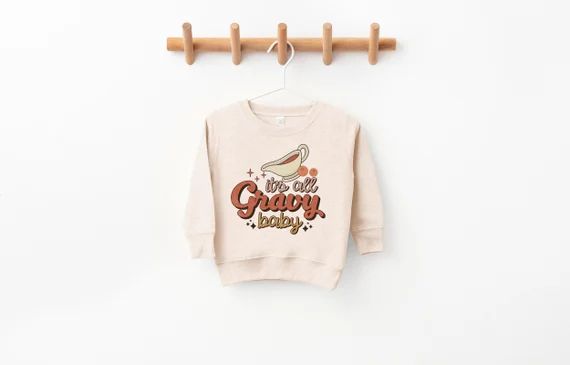 It's All Gravy Baby Sweatshirt Funny Thanksgiving - Etsy | Etsy (US)