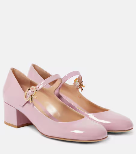 Mary Ribbon patent leather pumps | Mytheresa (UK)
