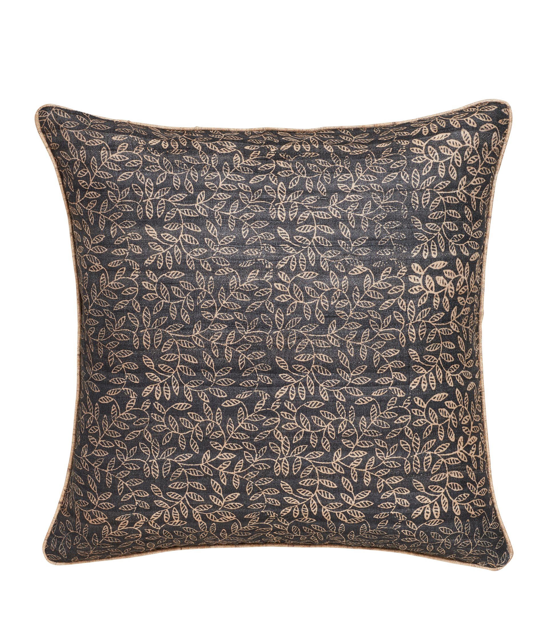 Hadspen Pillow Cover With Piping - Soot | OKA US