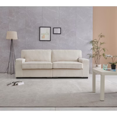 TiramisuBest Loveseat in Cream, Soft Upholstered Sofa for Living Room or Bedroom | Target