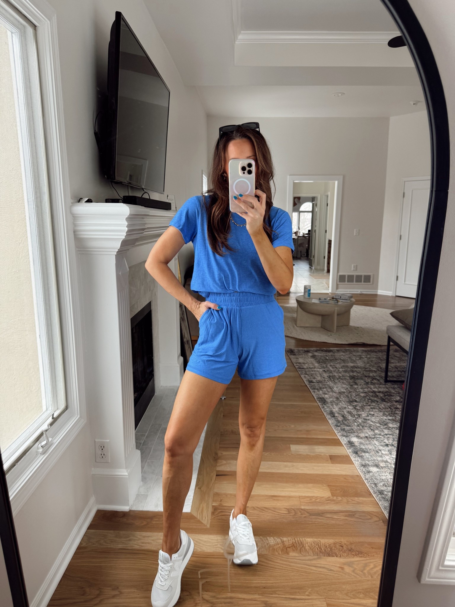 Viral “butter core” matching sets from Walmart! Only $7 each piece! The perfect running errands/ hot mom walk outfit  😉 very impressed!! luxe for less score! I’m wearing small bottoms, xs top- but you could definitely size up with the top if you wanted it more oversized!

#LTKActive #LTKSaleAlert #LTKStyleTip