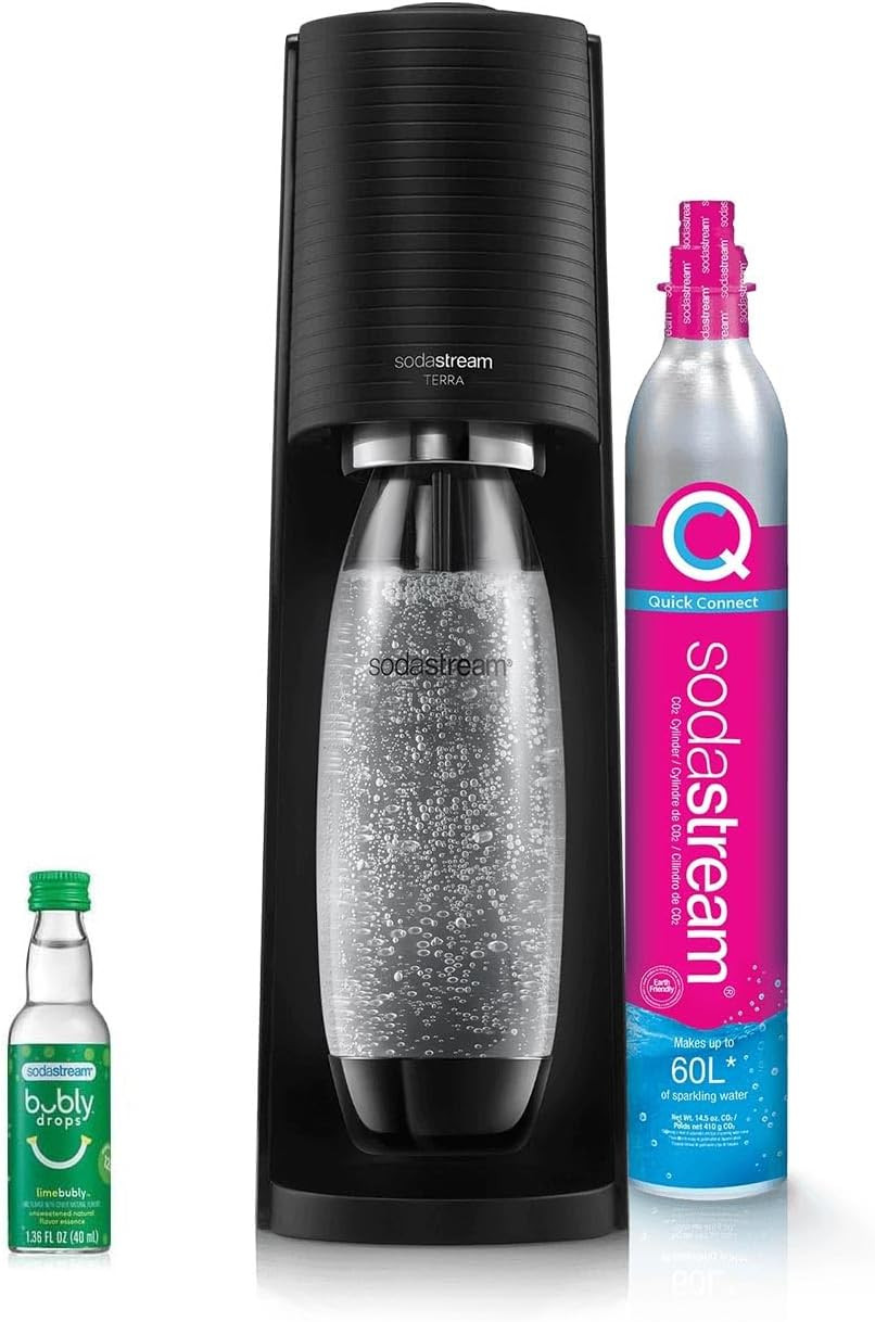 SodaStream - Terra Soda Streaming Machine - STARTER KIT - Sparkling Water Maker with CO2 & Bubly ... | Amazon (US)