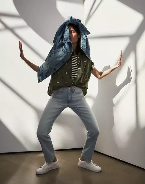 The Perfect Vintage Straight Jean in Fitzgerald Wash | Madewell