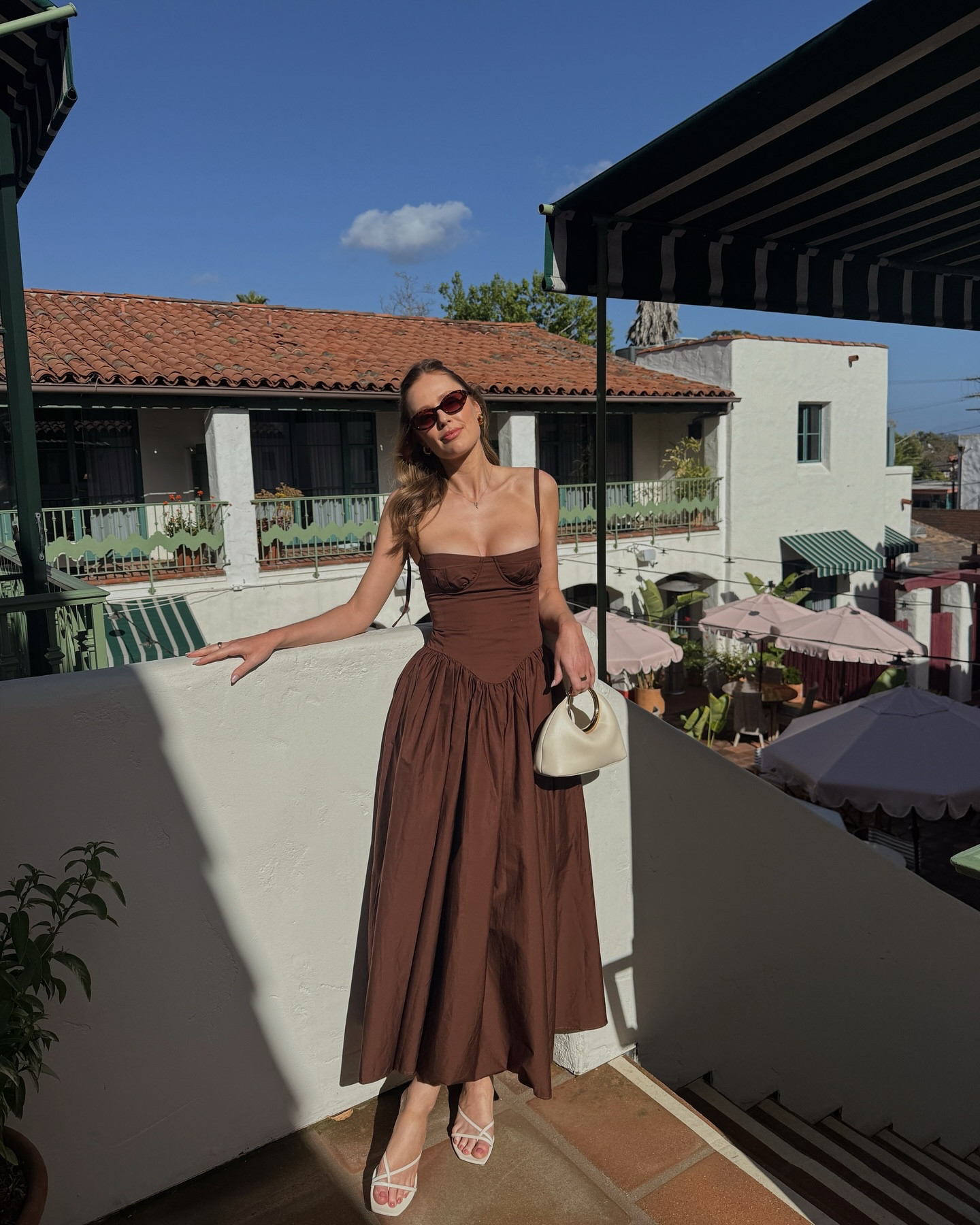 Hi from sunny California ☀️

Dress linked over in my stories and LTK