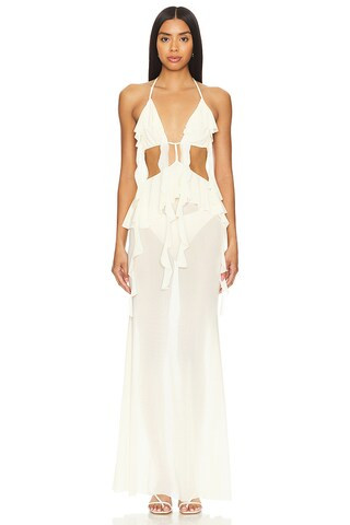 Natalie Rolt Ariel Dress in Vanilla from Revolve.com | Revolve Clothing (Global)