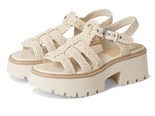 Dolce Vita Women's LATICE Fisherman Sandal, Oatmeal Knit, 9.5 | Amazon (US)