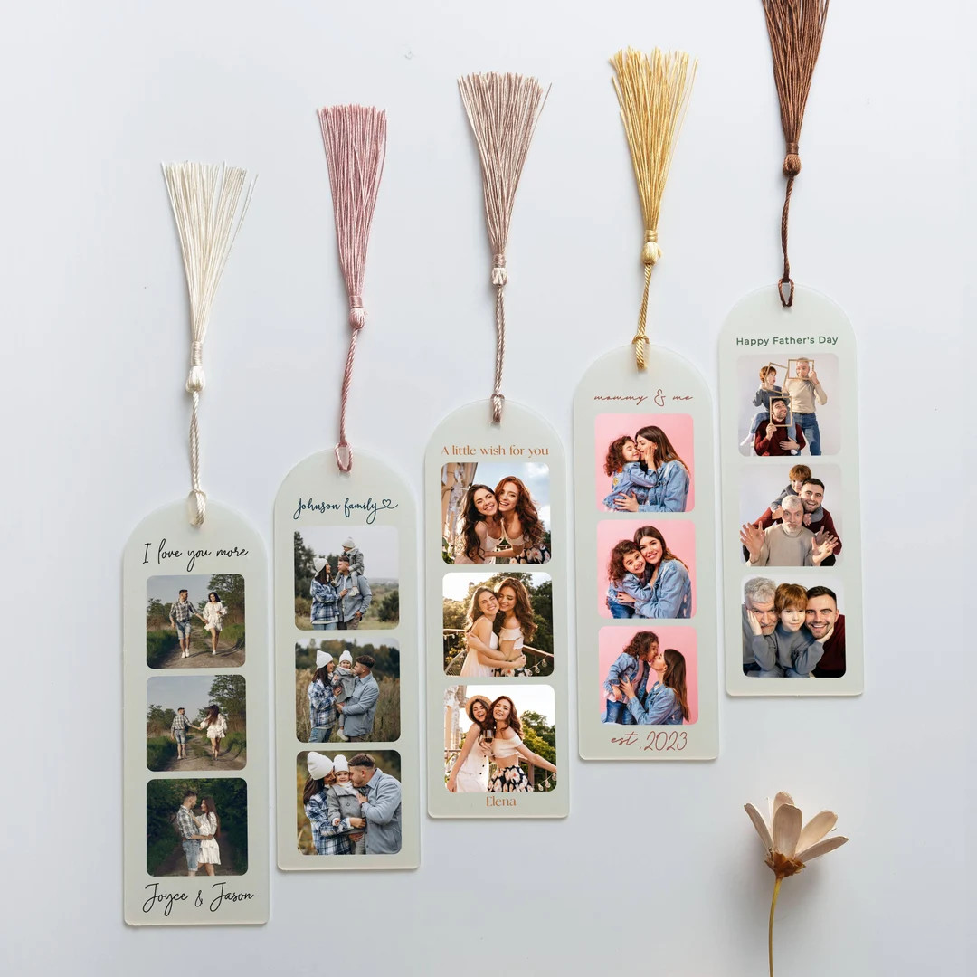 Custom Photo Acrylic Bookmark Personalized Bookmark With Picture Unique Booklover Gifts Birthday ... | Etsy (US)