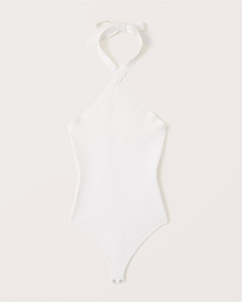 Twist-Front Halter Bodysuit | Abercrombie & Fitch (US)