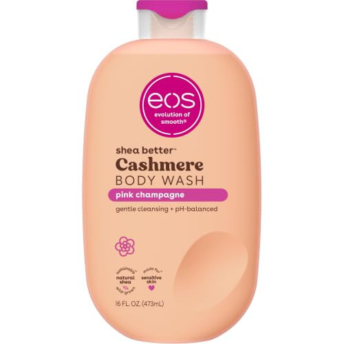 eos Cashmere Body Wash- Pink Champagne, Creamy Gel, Shea Butter, 16 fl oz | Amazon (US)