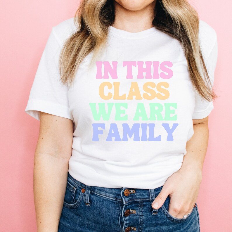 In This Class We Are Family | Teacher Shirt | Teacher Team Shirt | Elementary Teacher Tee | Cute ... | Etsy (US)