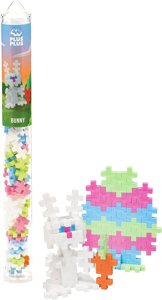 Plus Plus - Mini Maker Tube - Bunny - 70 Piece, Construction Building Stem / Steam Toy, Interlock... | Amazon (US)