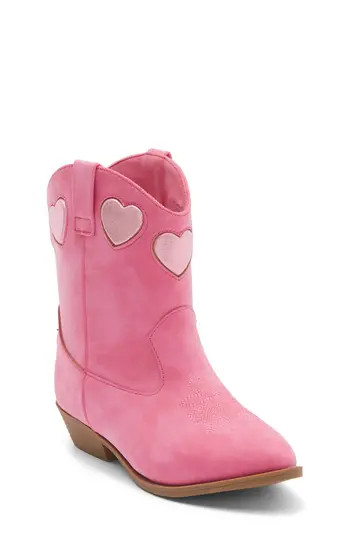 Tucker + Tate Kids' Clarra Heart Western Boot in Pink at Nordstrom Rack, Size 6 M | Nordstrom Rack
