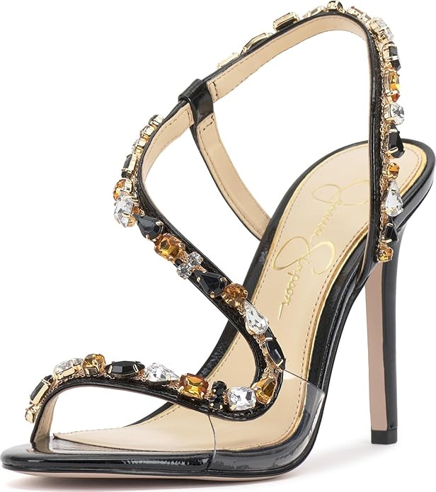 Jessica Simpson Women's Jaycin Embellished Heeled Sandal | Amazon (US)