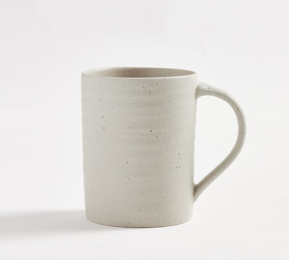 Farmstead Stoneware Mugs, Set of 4 - Oatmeal | Pottery Barn (US)