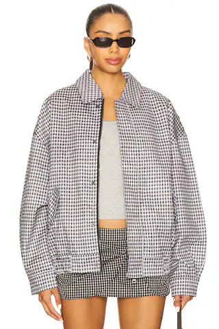 LIONESS Kenny Bomber in Moonlight Check from Revolve.com | Revolve Clothing (Global)