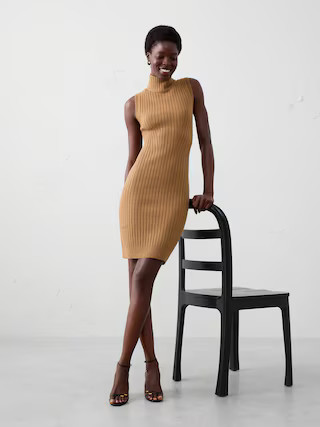 Ribbed Mini Sweater Dress | Banana Republic Factory