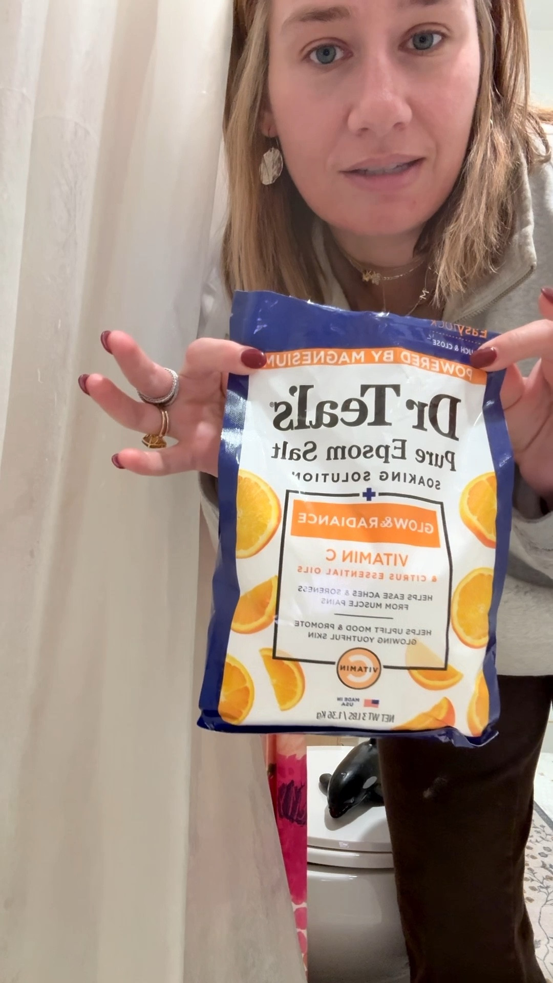 I always reach for this vitamin C Epsom salt  for my bath when I’m feeling under the weather! It’s relaxes and calms which is just what this busy momma needs! I use it in the kids baths too!

#drteals #momlife #lifehack #health

#LTKHome #LTKselfcare #LTKmomlife