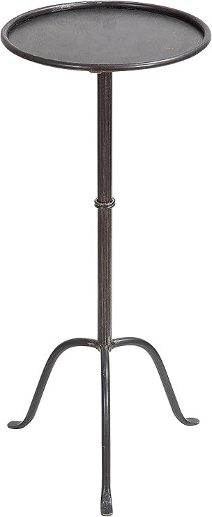 Creative Co-Op Metal Martini Accent Table, Grey | Amazon (US)