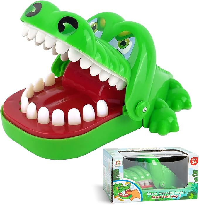 Crocodile Dentist Game Crocodile Toy Green Family Entertainment Game Funny Toys for Children Kids... | Amazon (UK)