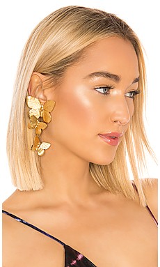 Jennifer Behr Alessandra Clip On Earrings in Gold from Revolve.com | Revolve Clothing (Global)
