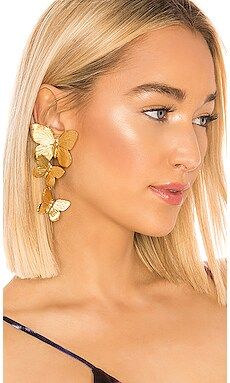 Jennifer Behr Alessandra Earrings in Gold from Revolve.com | Revolve Clothing (Global)