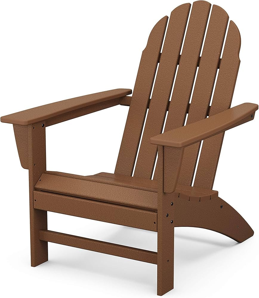 POLYWOOD Vineyard Adirondack Chair, Teak Color | Amazon (US)