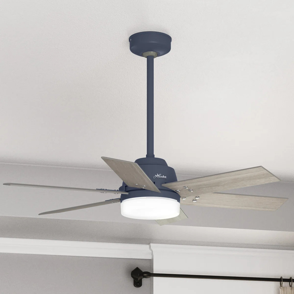 44" Pacer 6 - Blade Ceiling Fan with Lights and Remote | Wayfair North America