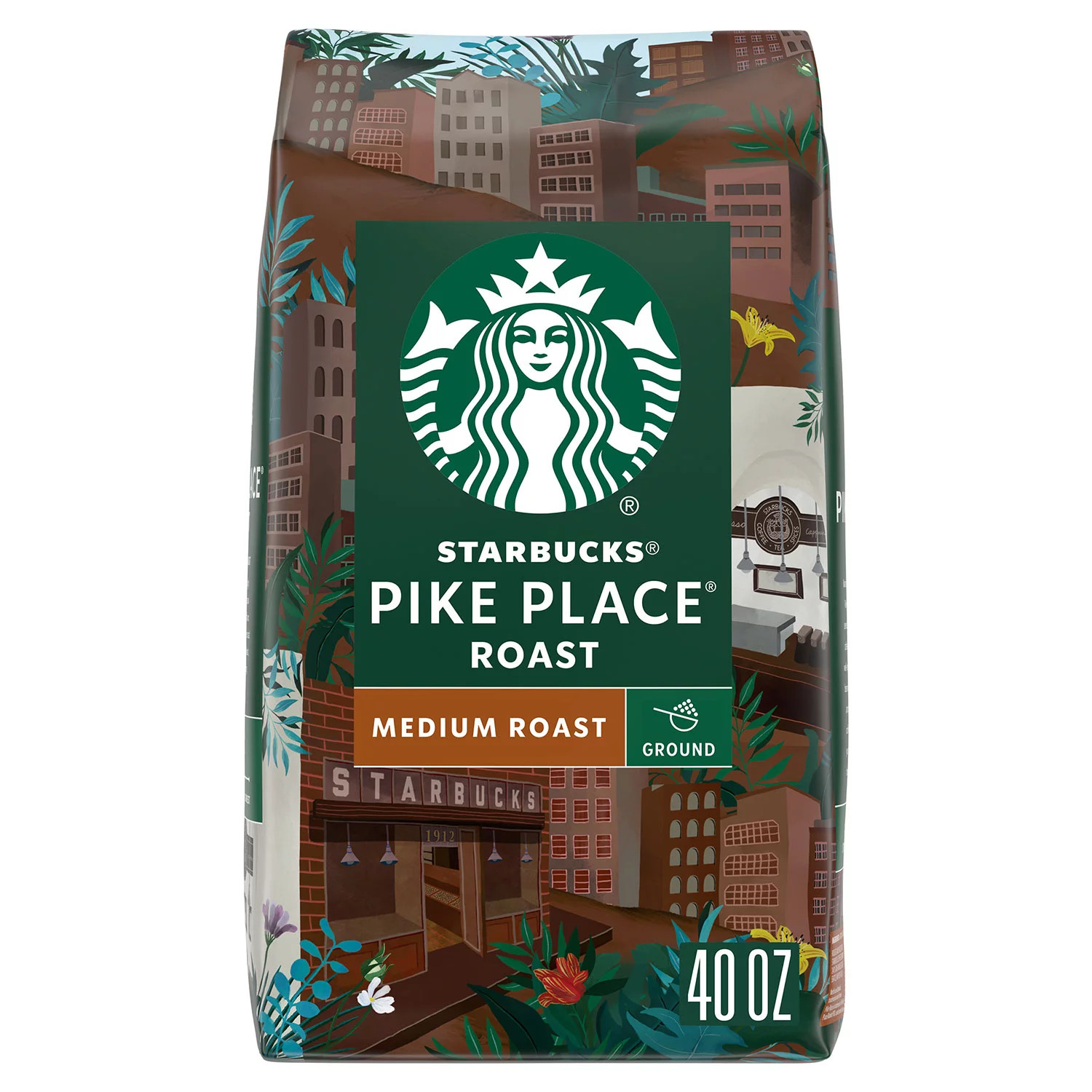 Starbucks Pike Place Medium Roast Ground Coffee, 40 oz. | Sam's Club
