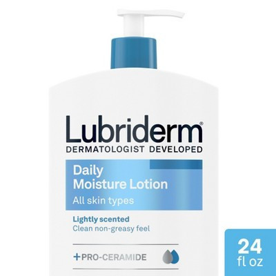 Lubriderm Daily Moisture Hydrating Body and Hand Lotion for Dry Skin with Pro Vitamin B5 - 24 fl oz | Target