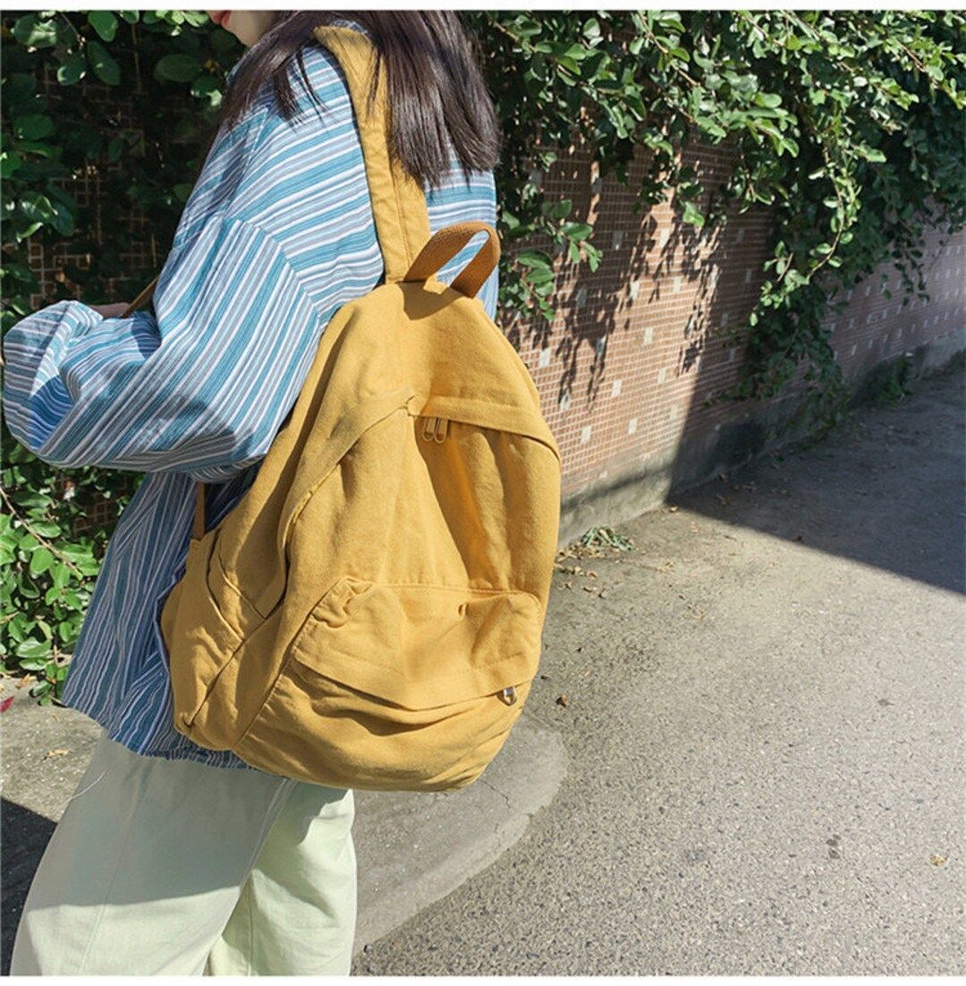 Travel Canvas Backpack Canvas Backpack Vintage Canvas Backpack - Etsy | Etsy (US)