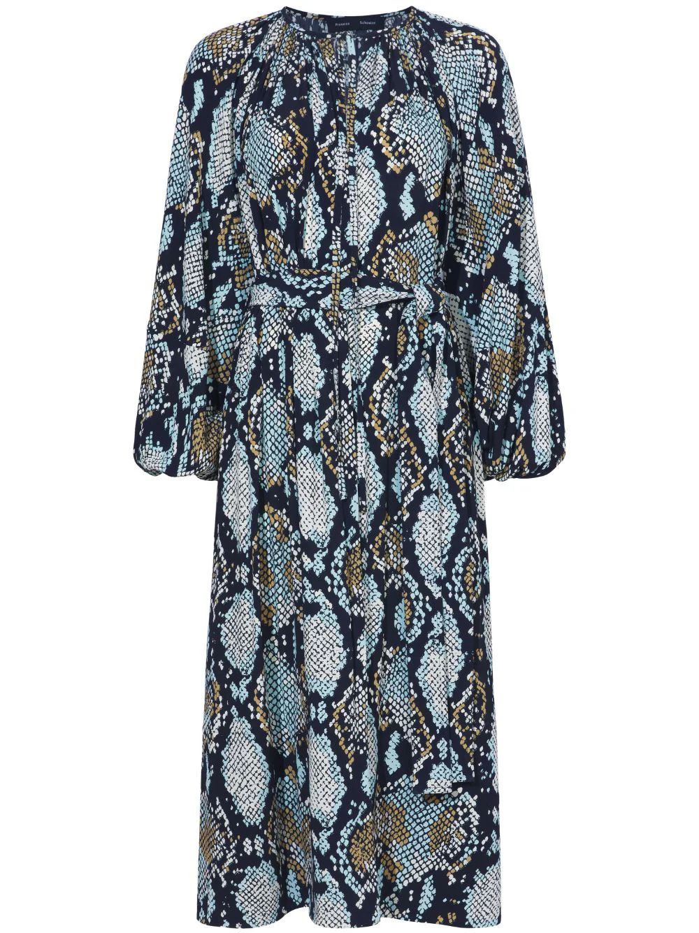 Proenza Schouler snake-print Crepe De Chine Shirtdress - Farfetch | Farfetch Global