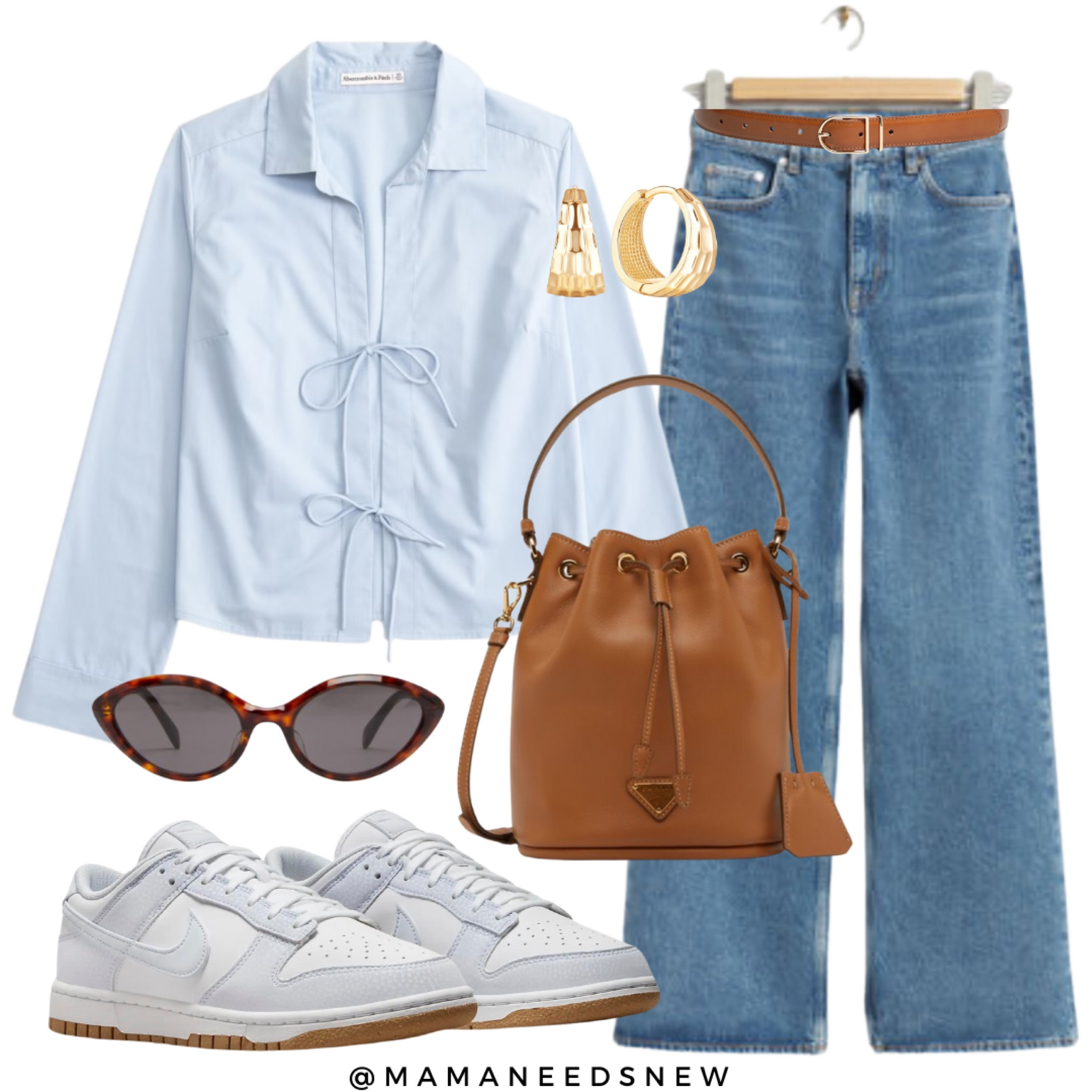 Casual look with a tie front shirt & jeans 🩵

#LTKFindsUnder100 #LTKSaleAlert #LTKSeasonal