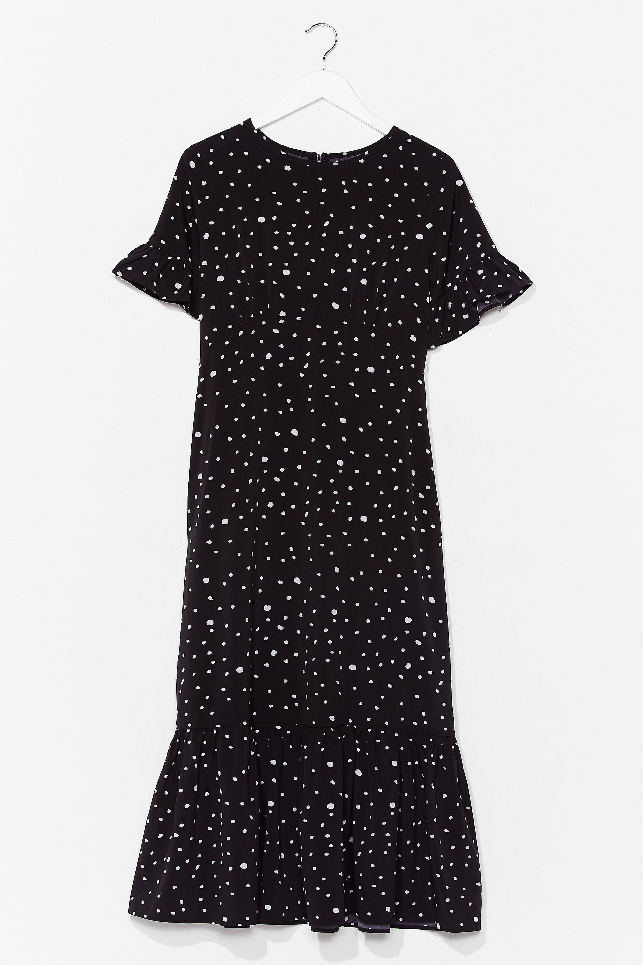 POLKA DOT UNDERSBUST MIDI TEA DRESS | NastyGal (US & CA)