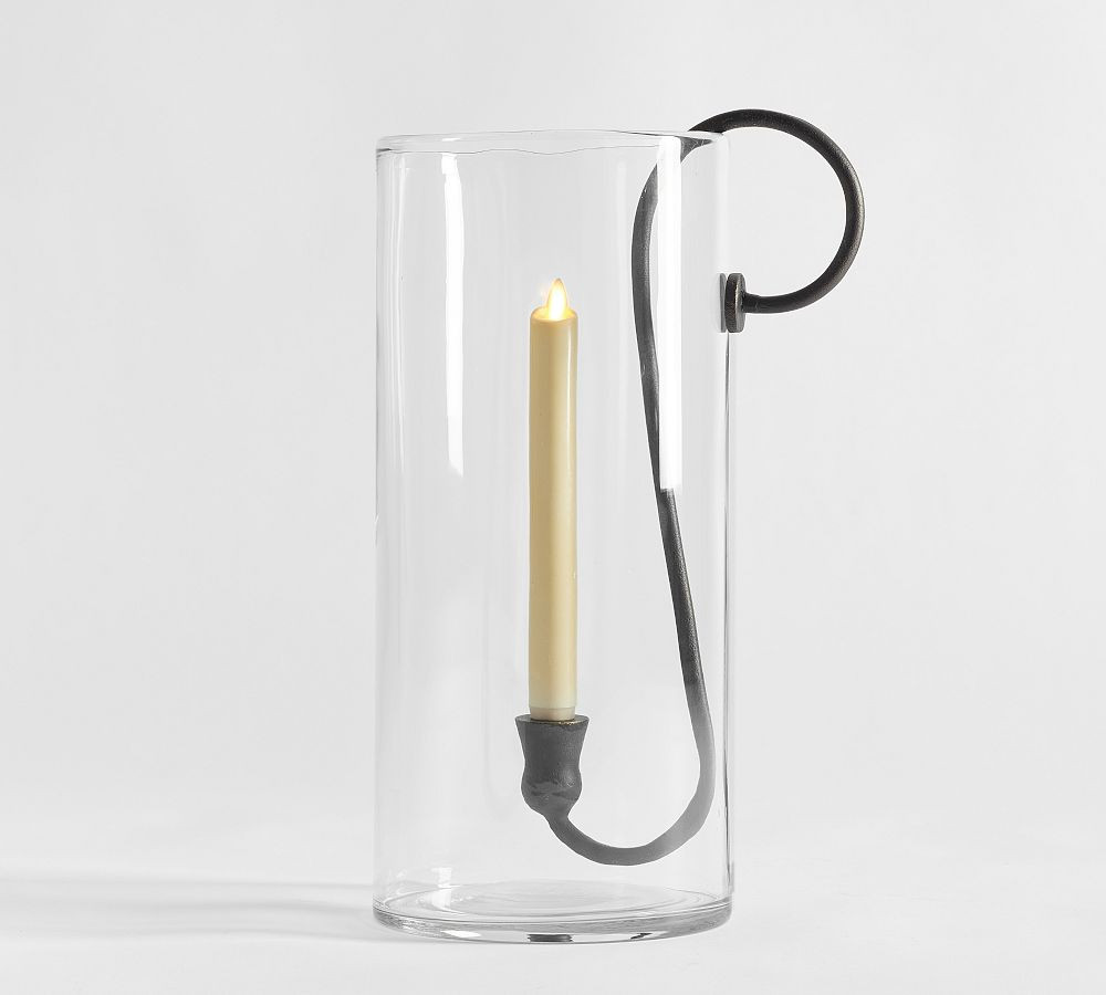 Arlo Floating Hurricane Taper Candleholder | Pottery Barn (US)
