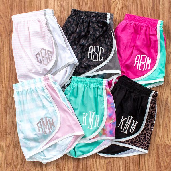 Monogrammed Running Shorts | Marleylilly