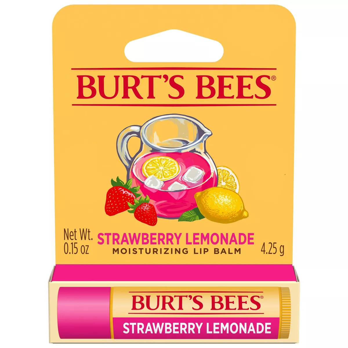 Burt's Bees Strawberry Lemonade Lip Balm - 0.15oz | Target