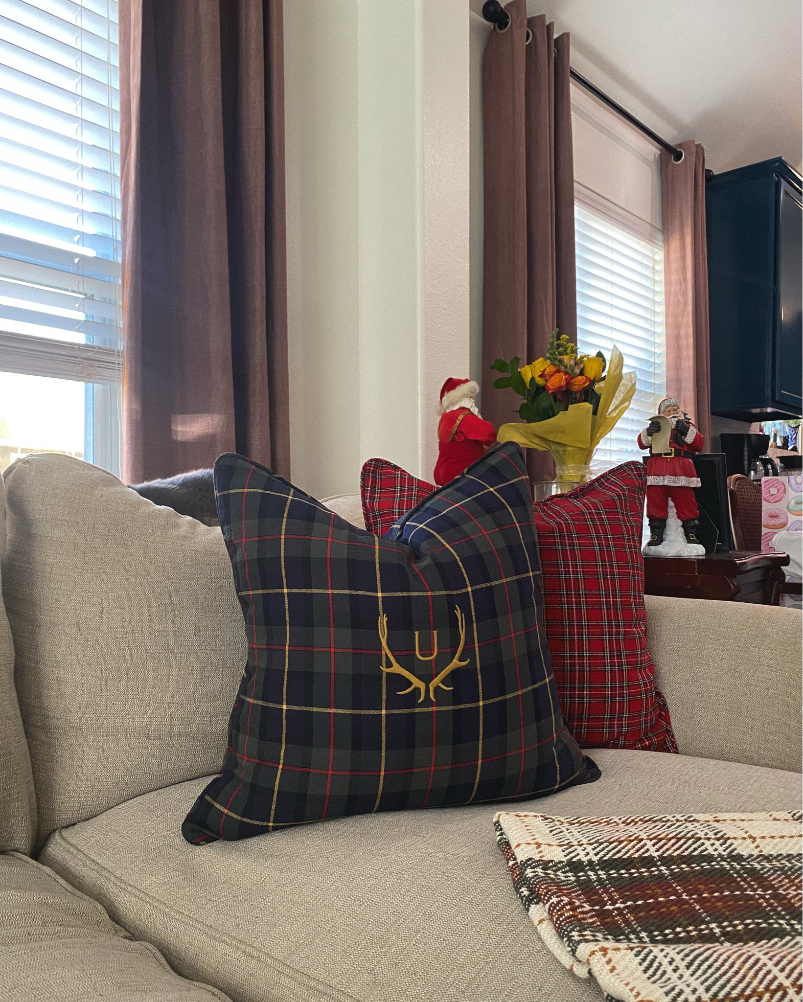 Beautiful high quality Christmas pillows that can stay out all year round. You can even customize them! We customized one of them and got so many compliments from family and friends. Plus 30% off for cyber week!

#LTKHoliday #LTKHome #LTKCyberWeek