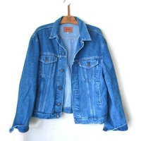 90S Vintage Levis Denim Jacket Jacket Jean Mens Womens Denim Cotton Size M | Etsy (US)