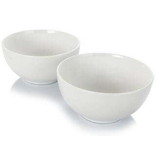 7 in. x 3.25 in. White Bistro Bowl (Set of 2) | The Home Depot