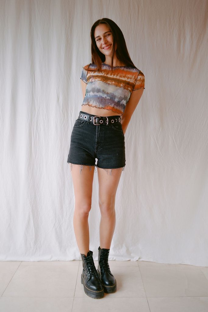 BDG High-Waisted Girlfriend Short – Black Denim | Urban Outfitters (US and RoW)