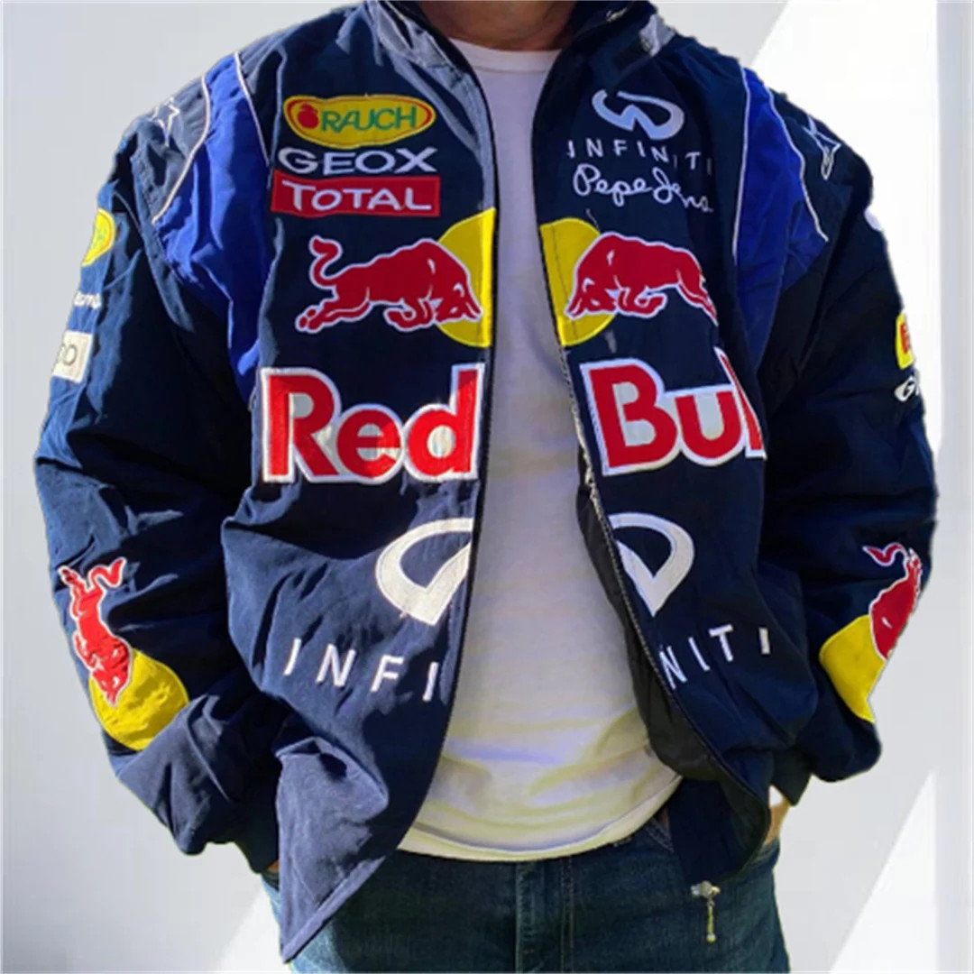 Red Bull Racing Jacket,Formula 1 Racing Jacket Vintage,Bomber Jacket,Racing Jacket,Oversized Jack... | Etsy (US)