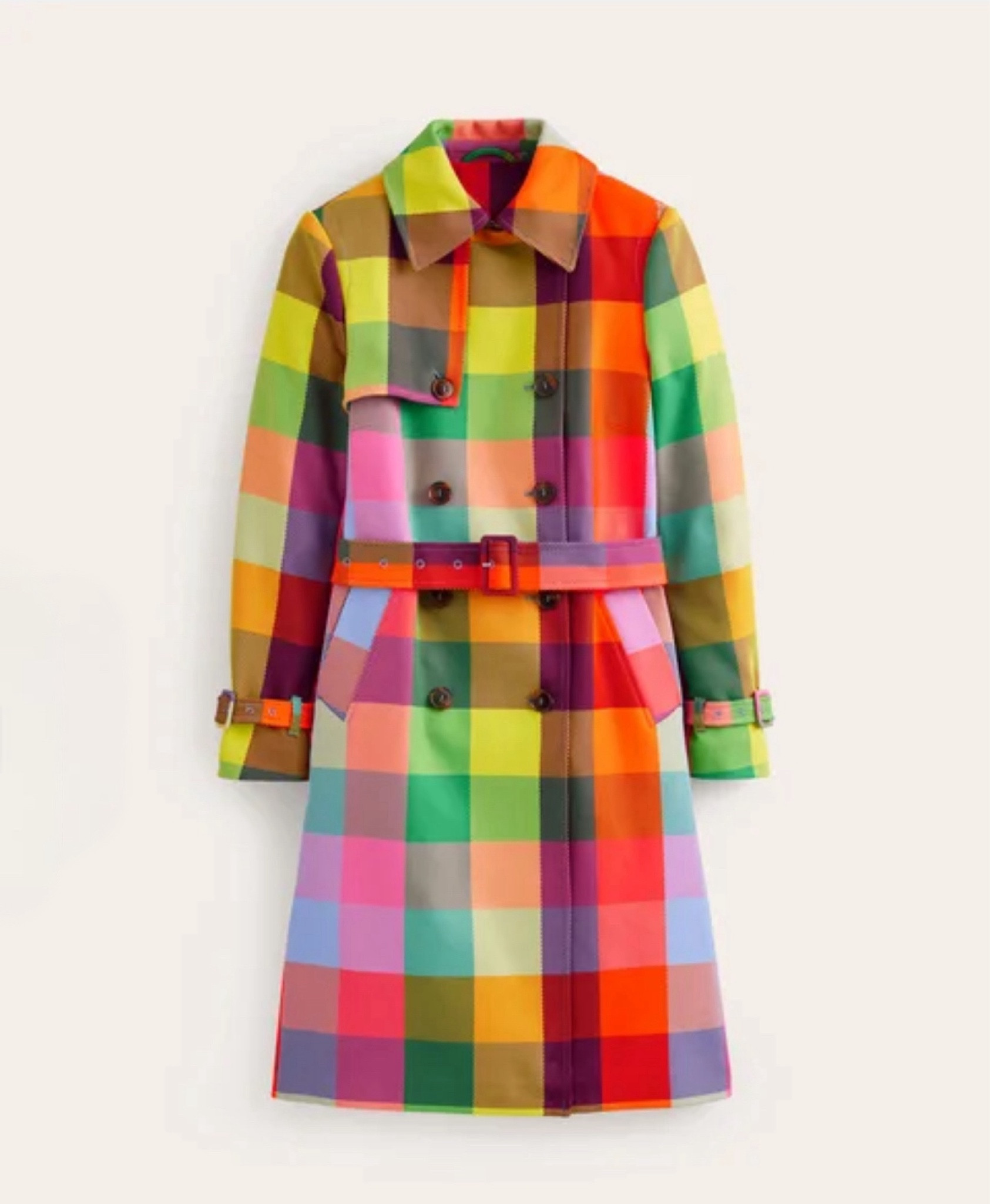 Neon check belted trend coat featuring one of my fave prints of all time. 

#LTKstyletip #LTKworkwear #LTKSeasonal