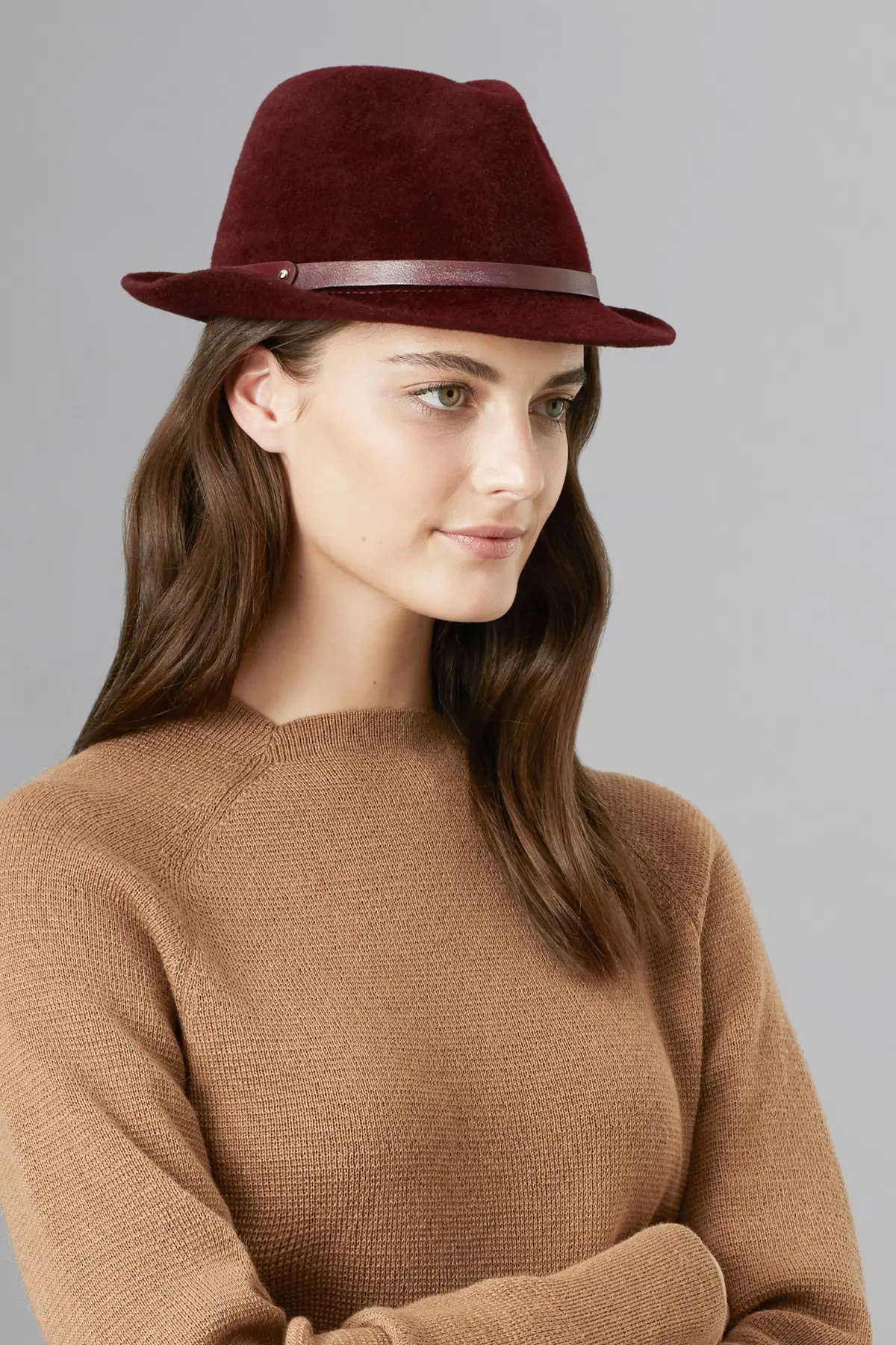 Helen Kaminski Karmen Short Brim Genuine Rabbit Fur Fedora at Nordstrom Rack | Nordstrom Rack