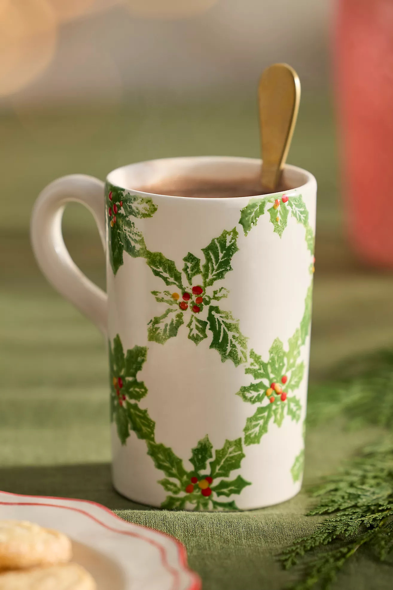 Holly Lattice Mug | Anthropologie (US)
