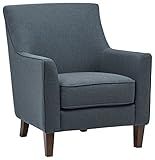 Amazon Brand – Stone & Beam Cheyanne Modern Living Room Accent Arm Chair, 30.7"W, Denim Blue | Amazon (US)