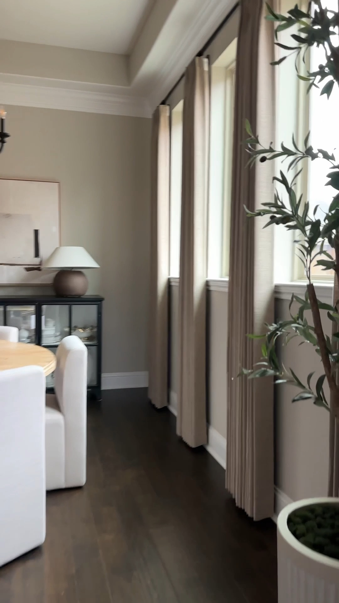 New year calls for a simple refresh!! I got new curtains for our dining room ! The color is a beautiful brown, I was looking for a moodier color in here and I think they will be perfect. Details:

Grey Beige 1908-6
Pinch Pleat 
Unlined
Body Memory Shaped for Pinch

#LTKStyleTip #LTKWatchNow 

#LTKHome