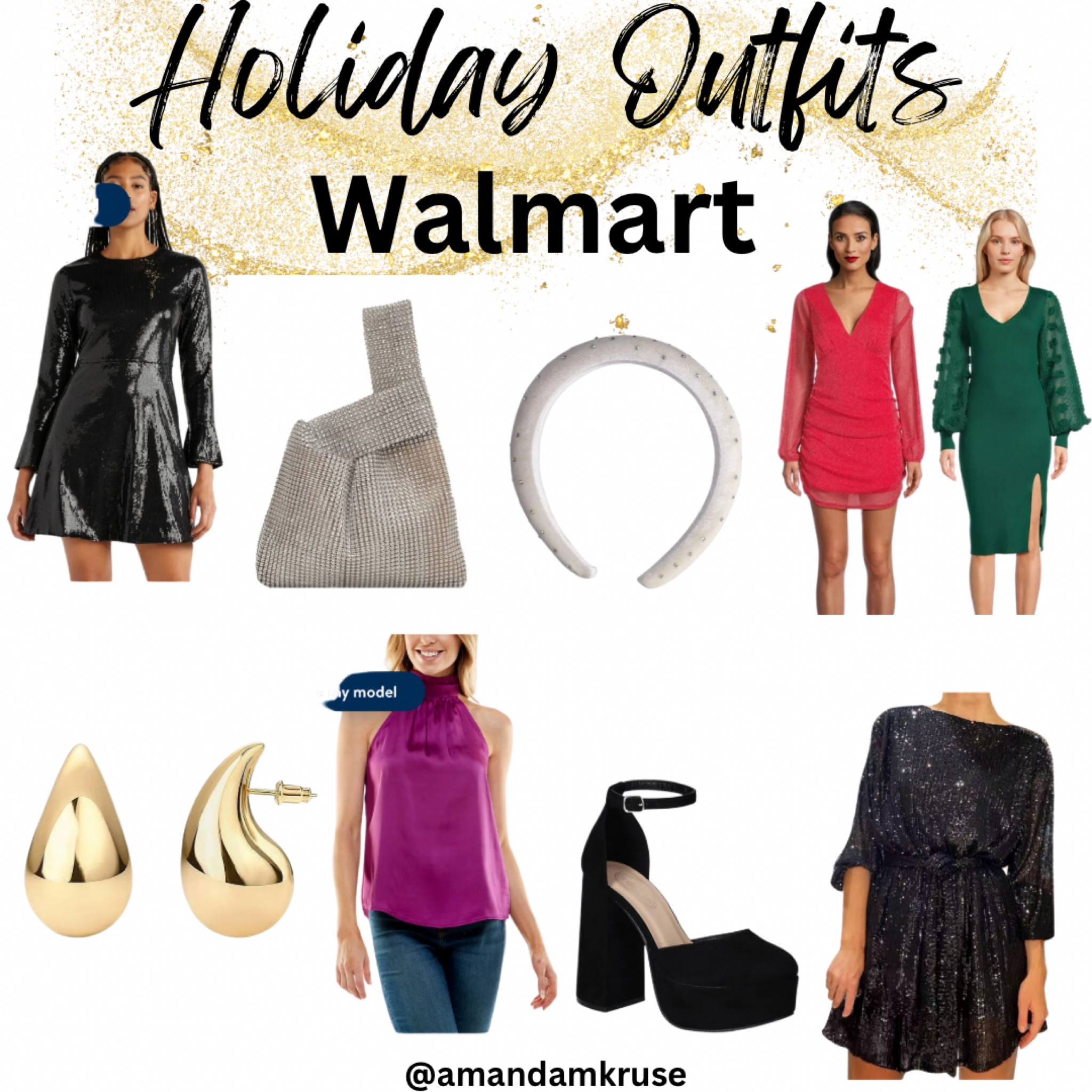 Holiday outfits, holiday party, Christmas party, sequin dress, black dress, mesh sleeve dress, platform heels 

#LTKstyletip #LTKfindsunder50 #LTKHoliday